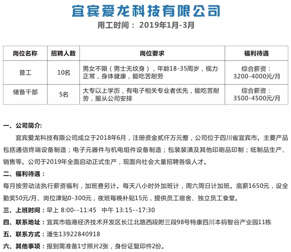 宜宾最新招聘信息总览