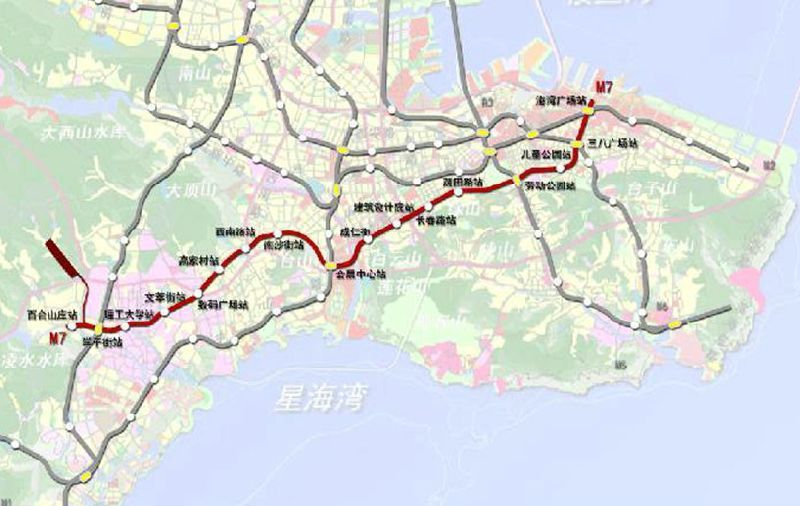 大连地铁线路图全新概览