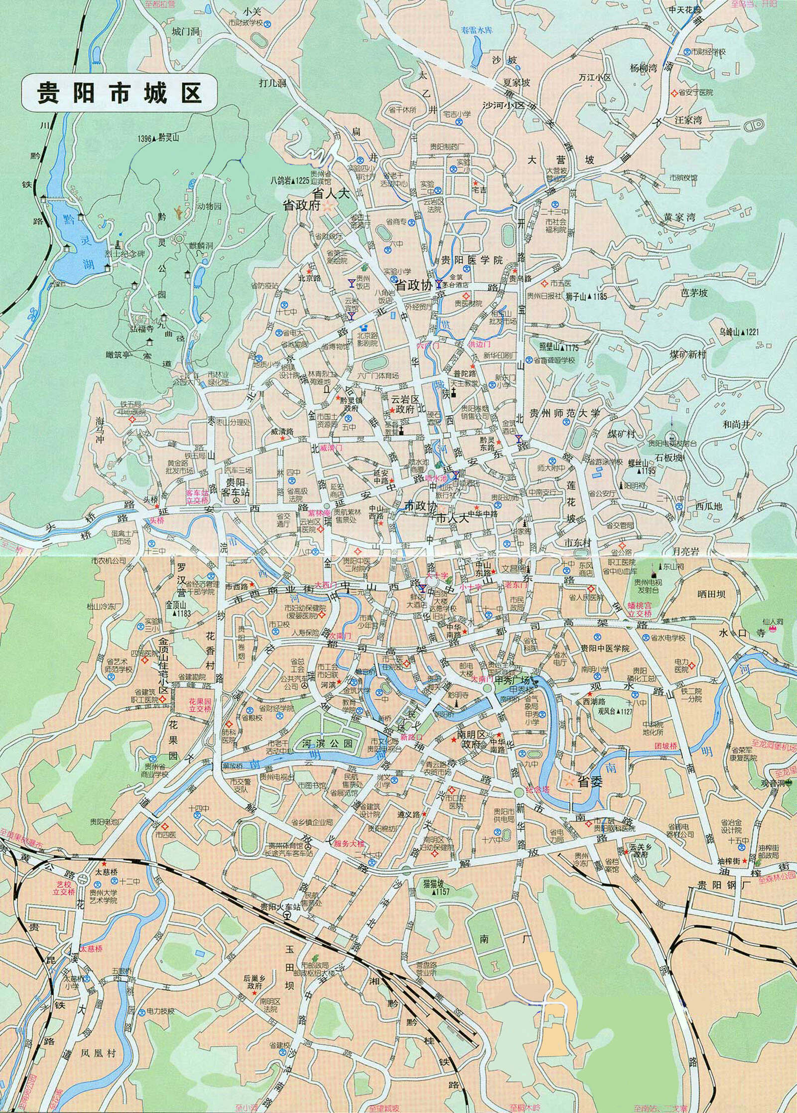 贵阳市区最新地图解析与探索